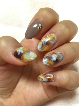 「marble（マーブル）のアイテム」を使った、西山さん（レディース・162cm）の春コーディネート