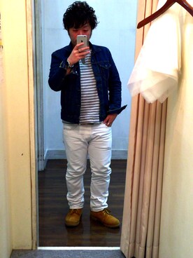 「ARMANI EXCHANGE（アルマーニエクスチェンジ）のアイテム（アクセサリー）」を使った、takuさん（メンズ・165cm）の冬コーディネート