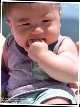 「セパレート」｜「アイテム（その他）」を使った、tⅲ♥︎brothersさん（キッズ・60cm）の夏コーディネート