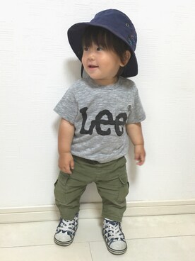「カーゴパンツ」｜tⅲ♥︎brothersさん（キッズ・70cm）の春コーディネート