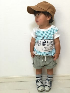 tⅲ♥︎brothersさん（キッズ・80cm）の秋コーディネート