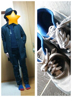 「アイテム（ステンカラーコート）」を使った、ニワンゴさん（メンズ・170cm・10代）の春コーディネート