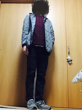 「メリーロック」｜ニワンゴさん（メンズ・170cm）の冬コーディネート