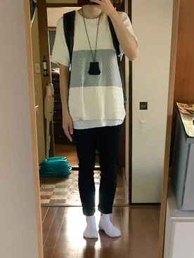 Satoさん（メンズ・173cm）の夏コーディネート