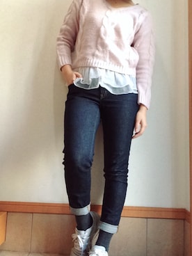 mofmoさん（レディース・160cm）の冬コーディネート