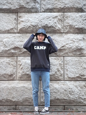 「CREWNECK」｜Drifeさん（レディース・165cm）の冬コーディネート