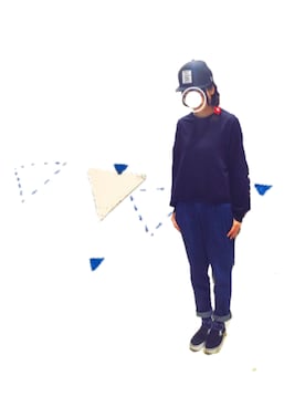 「デニムテーパード」｜Ｒｉｎａ𖤐さん（レディース・157cm）の冬コーディネート