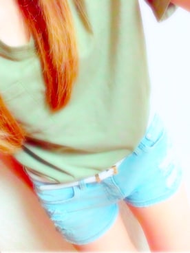 「SpRay PREMIUM（スプレイプレミアム）のアイテム（Tシャツ/カットソー）」を使った、m iさん（レディース・155cm）の夏コーディネート