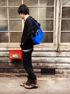 「アイテム（トートバッグ）」を使った、TAKEYARIsince1888さん（メンズ・185cm）の春コーディネート