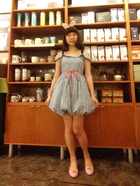 「Charlotte Olympia（シャーロットオリンピア）のアイテム（その他シューズ）」を使った、韋耀婷Pinky小兔喵さん（レディース・158cm）の秋コーディネート