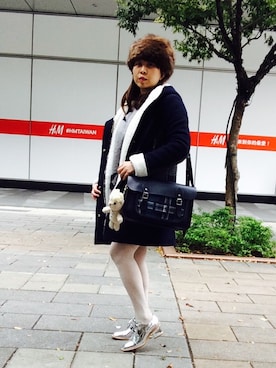 「Jeffrey Campbell（ジェフリーキャンベル）のアイテム（その他シューズ）」を使った、韋耀婷Pinky小兔喵さん（レディース・158cm）の秋コーディネート