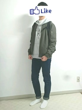 つっきーさん（メンズ・183cm）の秋コーディネート