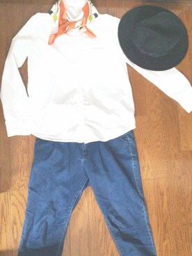 「WEGO（ウィゴー）のアイテム（ハット、ブラック系）」を使った、はちみく坊やさん（レディース・145cm）の春コーディネート