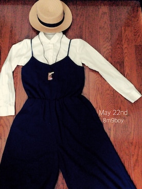 「3coins（3coins）のアイテム（ハット、その他）」を使った、はちみく坊やさん（レディース・145cm）の春コーディネート