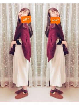 「Drowse and yet...（ドラゥズ　アンド　イエット）のアイテム」を使った、kikoさん（レディース・163cm）の冬コーディネート