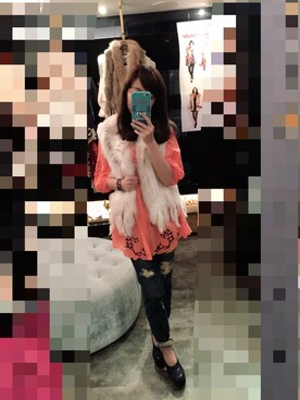 「アイテム（その他トップス）」を使った、SHiNY SPOさん（レディース・156cm）の春コーディネート