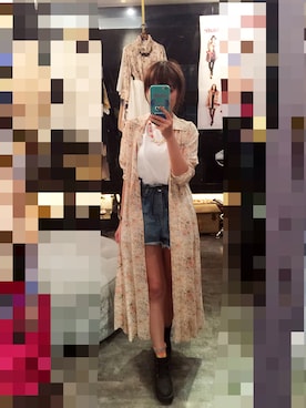 「アイテム（デニムパンツ）」を使った、SHiNY SPOさん（レディース・156cm）の春コーディネート