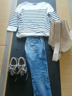 「UTILITY Canvas（ユーティリティキャンバス）のアイテム」を使った、真田丸のプーさんさん（メンズ・175cm）の春コーディネート