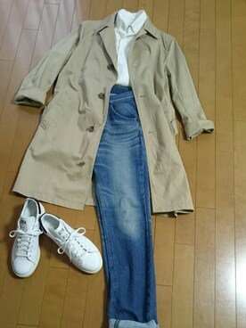 「JOURNAL STANDARD relume（ジャーナルスタンダード　レリューム）のアイテム（トレンチコート）」を使った、真田丸のプーさんさん（メンズ・173cm）の秋コーディネート