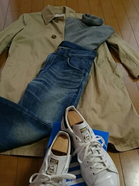 「JOURNAL STANDARD relume（ジャーナルスタンダード　レリューム）のアイテム（トレンチコート）」を使った、真田丸のプーさんさん（メンズ・173cm）の秋コーディネート