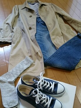 「JOURNAL STANDARD relume（ジャーナルスタンダード　レリューム）のアイテム（トレンチコート）」を使った、真田丸のプーさんさん（メンズ・173cm）の秋コーディネート