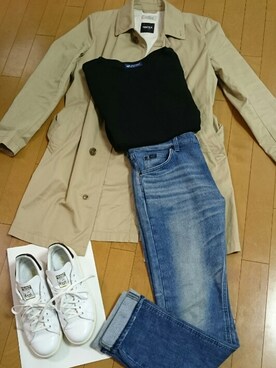 「JOURNAL STANDARD relume（ジャーナルスタンダード　レリューム）のアイテム（トレンチコート）」を使った、真田丸のプーさんさん（メンズ・173cm）の秋コーディネート