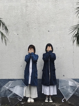 「stradivarius（ストラディバリウス）のアイテム（デニムジャケット）」を使った、Mさん（レディース・160cm）の秋コーディネート