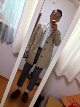 「soe（ソーイ）のアイテム（その他アウター）」を使った、こーいちさん（メンズ・169cm）の春コーディネート