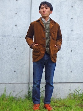 「tricker's」｜「アイテム（その他）」を使った、SP_OKUBOさん（メンズ・164cm）の秋コーディネート