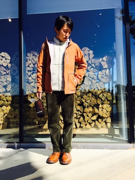 「tricker's」｜「アイテム（ナイロンジャケット）」を使った、SP_OKUBOさん（メンズ・164cm）の秋コーディネート