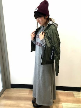 「LEE」｜Right-on 店舗スタッフさん（レディース・160cm）の秋コーディネート