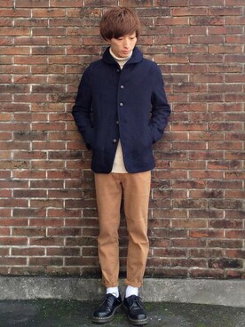 「Right-on（ライトオン）のアイテム（その他アウター）」を使った、Right-on 店舗スタッフさん（メンズ・175cm）の秋コーディネート