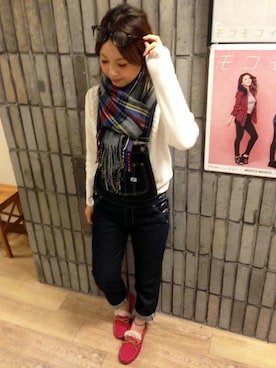 Right-on 店舗スタッフさん（レディース・160cm）の冬コーディネート