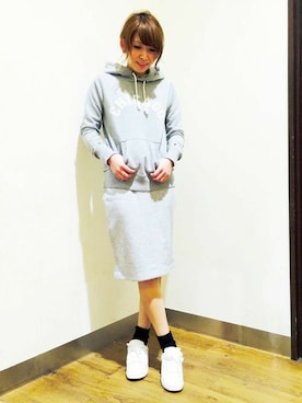 Right-on 店舗スタッフさん(レディース・160cm)の冬コーディネート