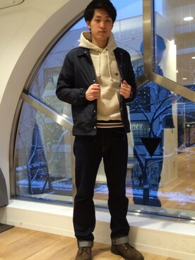 Right-on 店舗スタッフさん(メンズ・181cm)の春コーディネート