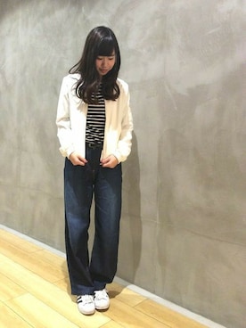 Right-on 店舗スタッフさん（レディース・167cm）の春コーディネート