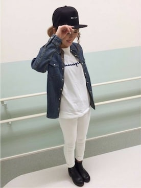 Right-on 店舗スタッフさん（レディース・160cm）の春コーディネート