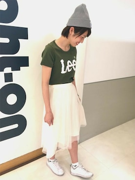 Right-on 店舗スタッフさん（レディース・168cm）の春コーディネート