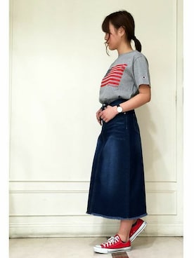 Right-on 店舗スタッフさん(レディース・160cm)の春コーディネート