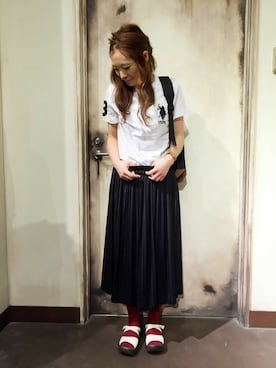 「CHIME（チャイム）のアイテム」を使った、Right-on 店舗スタッフさん（レディース・160cm）の春コーディネート