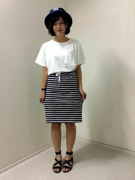 Right-on 店舗スタッフさん（レディース・158cm）の春コーディネート