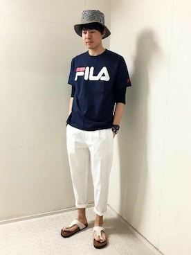 「アイテム（トップス）」を使った、Right-on 店舗スタッフさん（レディース・180cm）の春コーディネート