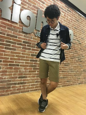 「Right-on（ライトオン）のアイテム」を使った、Right-on 店舗スタッフさん（メンズ・169cm）の春コーディネート