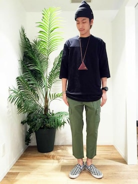 Right-on 店舗スタッフさん(メンズ・180cm)の春コーディネート