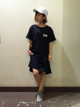 「アイテム（ワンピース/ドレス）」を使った、Right-on 店舗スタッフさん（レディース・145cm）の春コーディネート