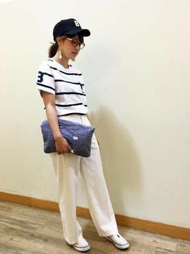 Right-on 店舗スタッフさん(レディース・158cm)の夏コーディネート