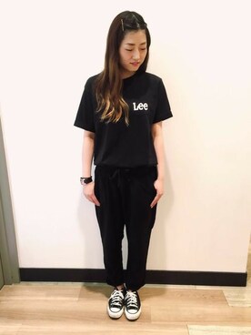 Right-on 店舗スタッフさん（レディース・158cm）の夏コーディネート