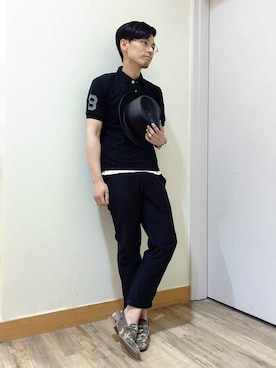 「Right-on（ライトオン）のアイテム（帽子）」を使った、Right-on 店舗スタッフさん（メンズ・165cm）の夏コーディネート