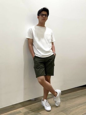 Right-on 店舗スタッフさん（メンズ・180cm）の夏コーディネート