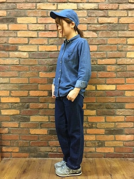 Right-on 店舗スタッフさん（レディース・157cm）の秋コーディネート